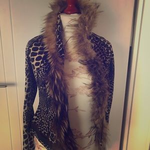 Roberto cavallli animal print blouse